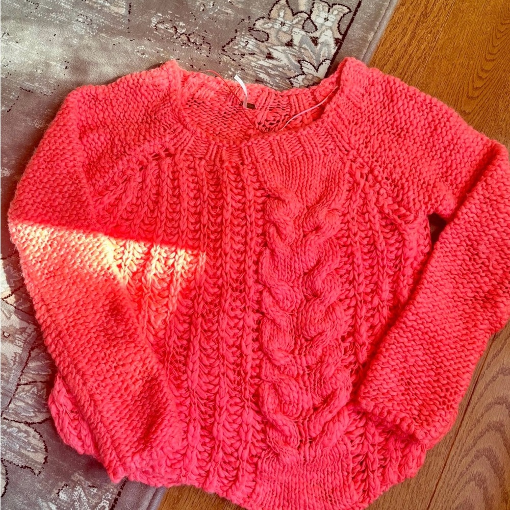 FP Movement by Free People Coral Cable Knit Sweater
